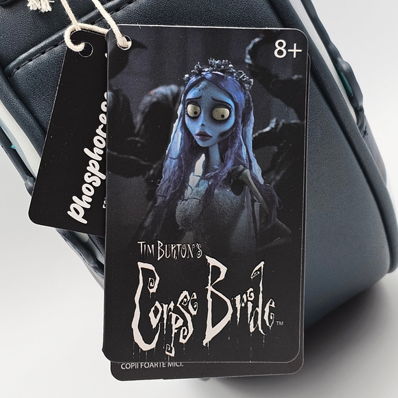 Loungefly Warner Bros. Tim Burton's Corpse Bride Emily Blue Crossbody Bag Purse - Picture 10 of 13